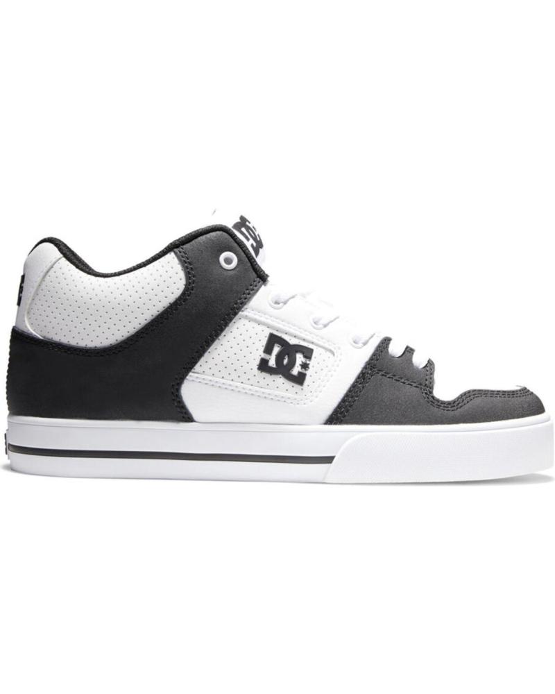 Zapatillas deporte de Hombre DC SHOES PURE MID WHITE-BLACK-WHITE WBI