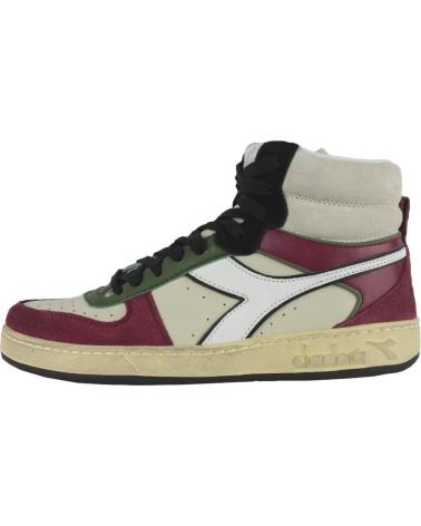 Sapatilhas de Homem DIADORA MAGIC BASKET MID LEGACY 501 179008 01 C9986 CLOUD CREAM-RHUB C9986 CLOUD CREAM-RHUBARB-BLACK
