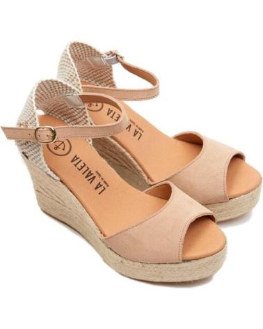 Sandalias de Mujer LA VALETA CHARLENE PEEP TOE NUDE