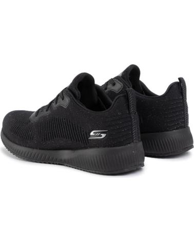Sportivo per Donna e Bambina e Bambino SKECHERS - BOBS SQUAD - TOTAL GLAM 32502 ZAPATILLAS CORDONE BKSL