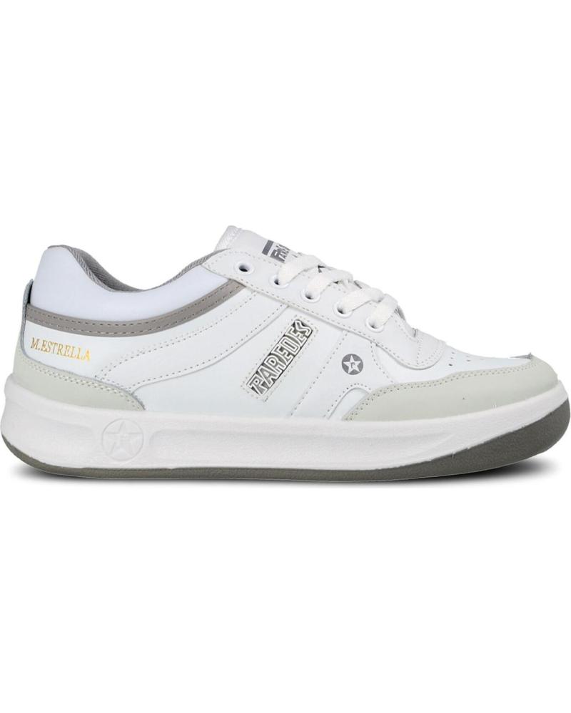 Zapatillas deporte de Mujer y Hombre PAREDES ZAPATILLAS CLASICAS ESTRELLA BLANCO BLANCO