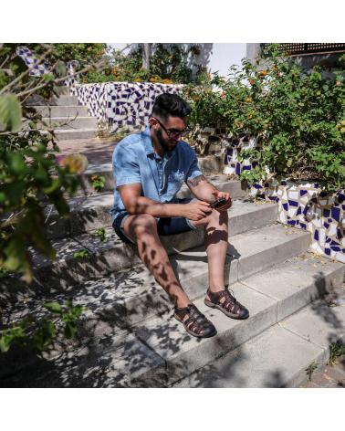 Sandalias de Hombre PAREDES S AMPURDAN MARRON OSCURO