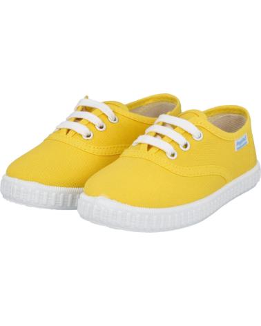 Sportif pour Fille et Garçon ANGELITOS 121 ZAPATILLAS DE CORDONES PA AMARILLO