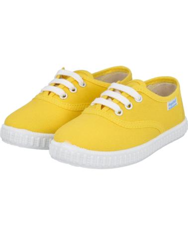Sportif pour Fille et Garçon ANGELITOS 121 ZAPATILLAS DE CORDONES PA AMARILLO