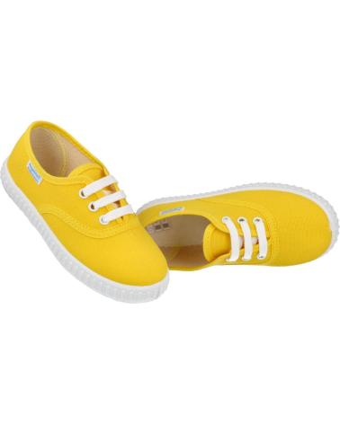 Sportif pour Fille et Garçon ANGELITOS 121 ZAPATILLAS DE CORDONES PA AMARILLO