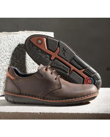Scarpe per Uomo FLUCHOS ZAPATO PIEL MARRON CONFORT CASTANOCOM 1