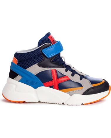 Deportivas de Niña y Niño MUNICH MINI TRACK BOOT VCO AZUL MARINO-MULTI