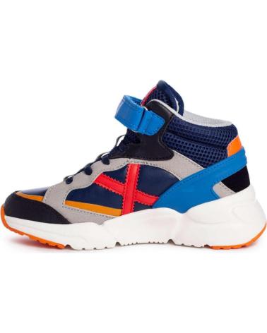 Deportivas de Niña y Niño MUNICH MINI TRACK BOOT VCO AZUL MARINO-MULTI