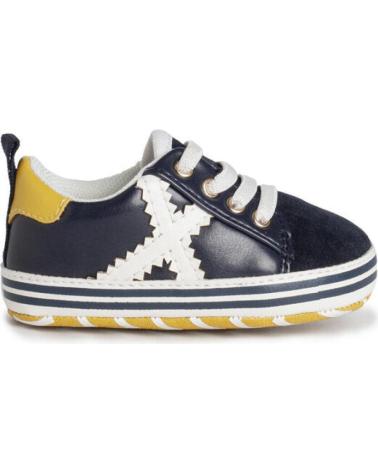Scarpe sport per Bambina e Bambino munich RETE ZERO AZUL MARINO-AMARILLO