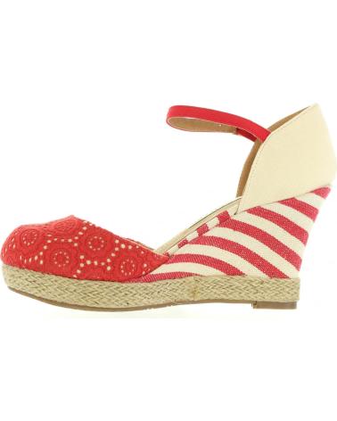 Sandali per Donna MARIA MARE 65870 C18278 TEJIDO CALADO RED