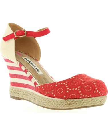 Sandali per Donna MARIA MARE 65870 C18278 TEJIDO CALADO RED