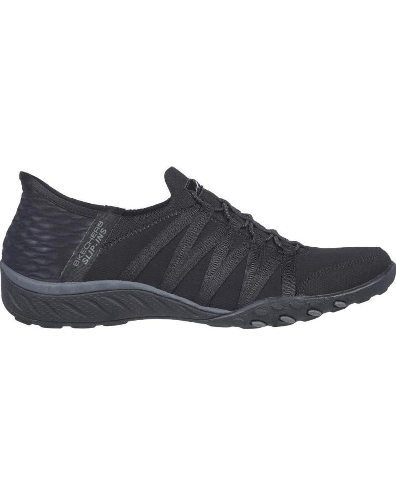 Scarpe sport per Donna SKECHERS SLIP-INS BREATHE-EAS NEGRO