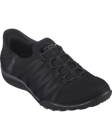 Scarpe sport per Donna SKECHERS SLIP-INS BREATHE-EAS NEGRO