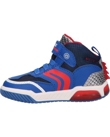boy Mid boots geox BOTINES J INEK DRAGON LUMINOSO J369CD ROYALRED