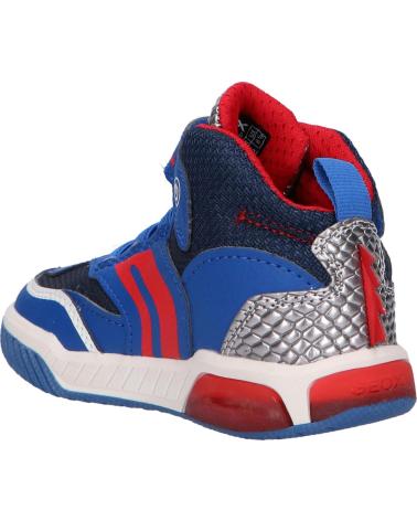 boy Mid boots geox BOTINES J INEK DRAGON LUMINOSO J369CD ROYALRED