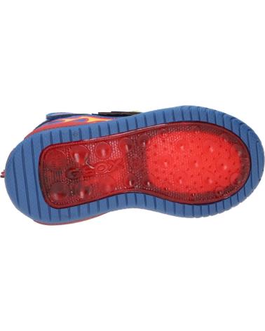 boy Mid boots geox BOTINES J INEK DRAGON LUMINOSO J369CD ROYALRED