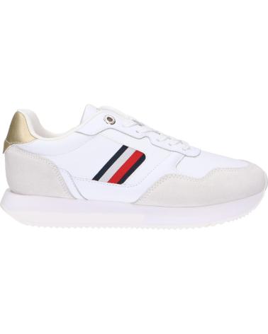 Scarpe sport per Donna TOMMY HILFIGER FW0FW07584 GLOBAL STRIPES LIFESTYLE YBS WHITE