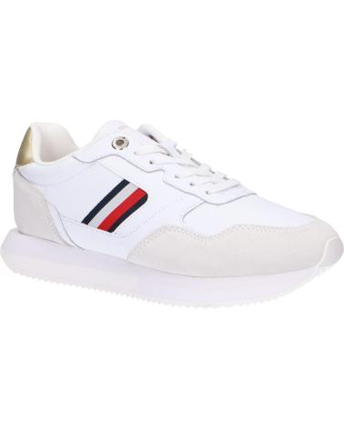 Scarpe sport per Donna TOMMY HILFIGER FW0FW07584 GLOBAL STRIPES LIFESTYLE YBS WHITE