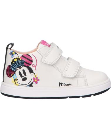 Sportif pour Fille GEOX B364CB 00085 B BIGLIA C0404 WHITE-BLACK