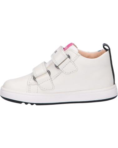 Esportes  de Menina GEOX B364CB 00085 B BIGLIA C0404 WHITE-BLACK