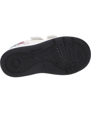 Esportes  de Menina GEOX B364CB 00085 B BIGLIA C0404 WHITE-BLACK