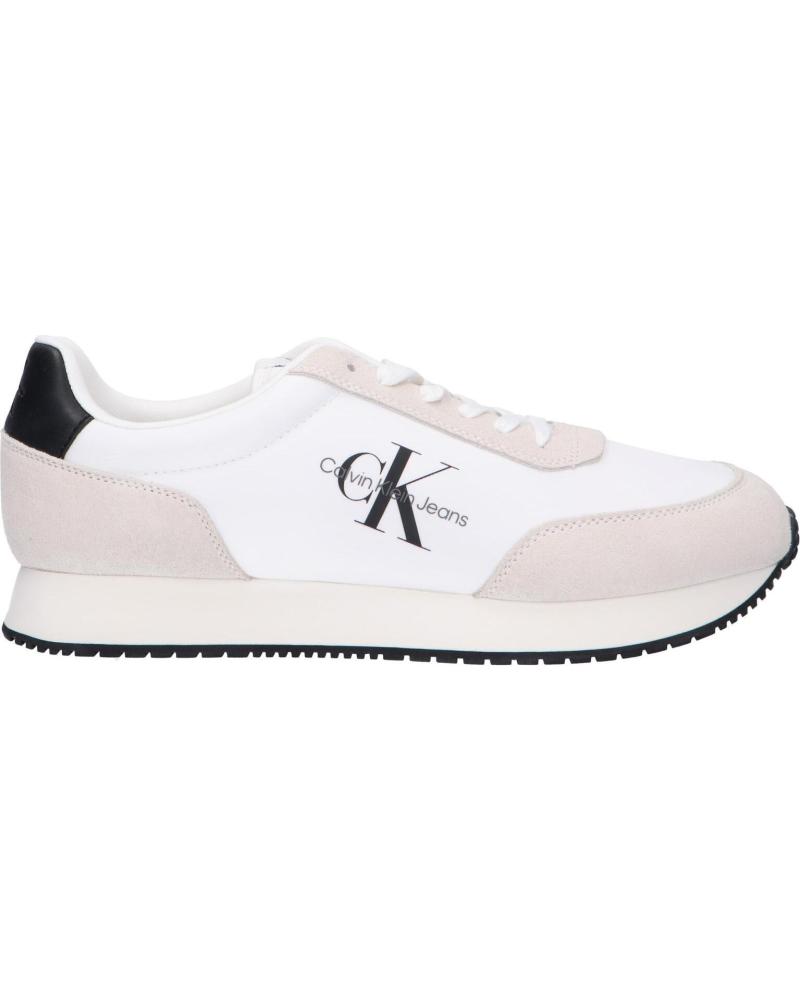 Zapatillas deporte de Hombre CALVIN KLEIN YM0YM00746 RETRO RUNNER YAF BRIGHT WHITE