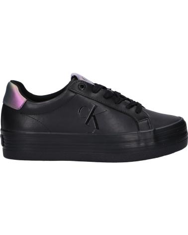 Scarpe sport per Donna CALVIN KLEIN YW0YW01144 BOLD VULC FLATF 0GU BLACK-AMETHYST