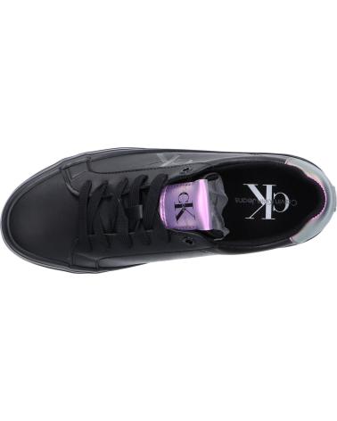 Scarpe sport per Donna CALVIN KLEIN YW0YW01144 BOLD VULC FLATF 0GU BLACK-AMETHYST