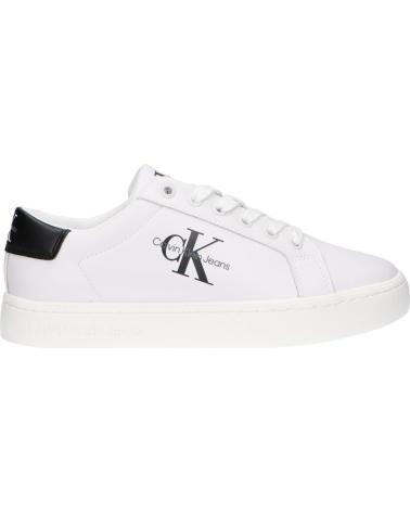 Scarpe sport per Donna CALVIN KLEIN YW0YW01269 CLASSIC CUPSOLE YBR BRIGHT WHITE-BLACK