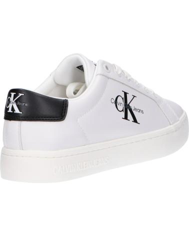 Zapatillas deporte pour Femme CALVIN KLEIN YW0YW01269 CLASSIC CUPSOLE YBR BRIGHT WHITE-BLACK
