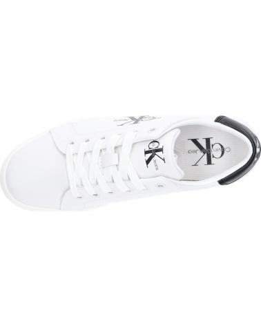 Zapatillas deporte pour Femme CALVIN KLEIN YW0YW01269 CLASSIC CUPSOLE YBR BRIGHT WHITE-BLACK
