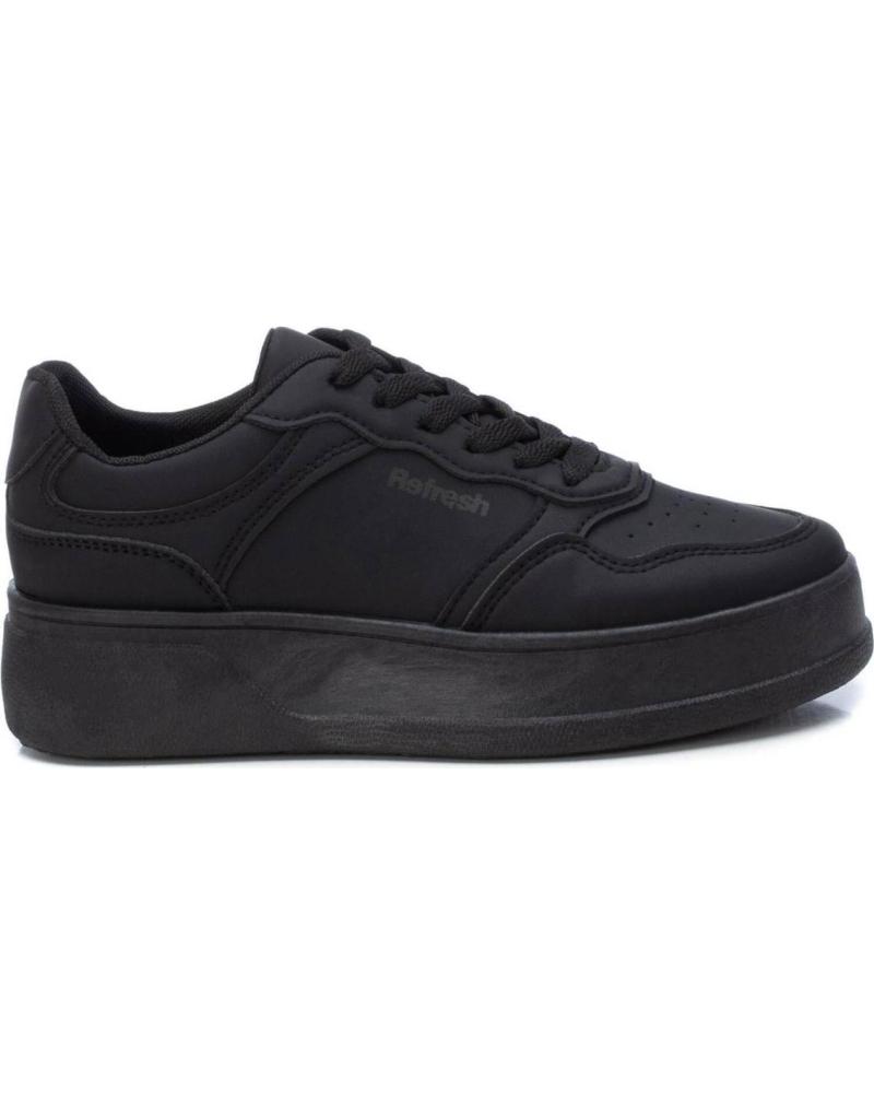 REFRESH CASUAL PLATFORM SNEAKERS MODEL 170967 BLACK NEGRO
