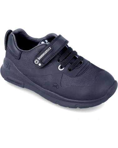 girl and boy Trainers BIOMECANICS ZAPATO COLEGIAL CON VELCRO NEGRO REJILLA