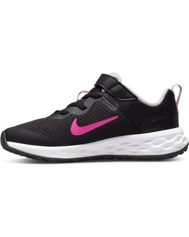 Sportif pour Fille NIKE DEPORTIVA DD1095 CON VELCRO PARA NINA NEGRO ROSA