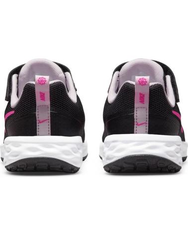 Sportif pour Fille NIKE DEPORTIVA DD1095 CON VELCRO PARA NINA NEGRO ROSA