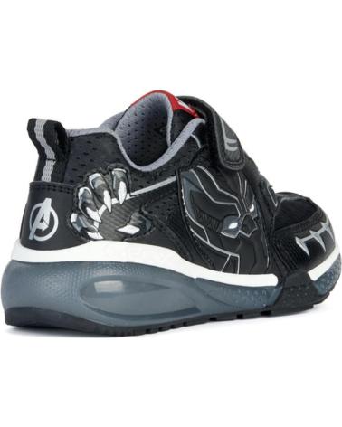 Sportif pour Garçon GEOX DEPORTIVA PANTERA NEGRA CON LUZ BLACK-SILVER