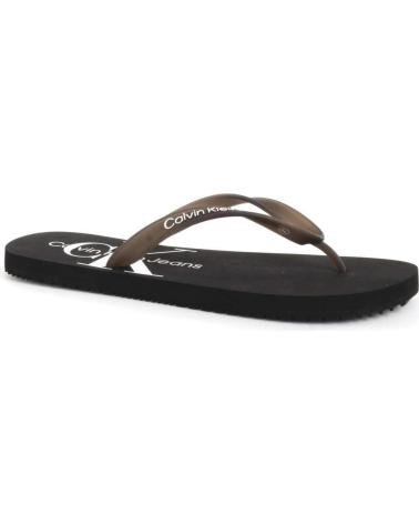 Chanclas de Hombre CALVIN KLEIN CHANCLAS JEANS BEACH SANDAL BLACK