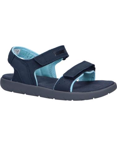 Sandalen für Damen und Mädchen und Junge TIMBERLAND A43GH NUBBLE NAVY NUBUCK