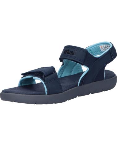 Sandalen für Damen und Mädchen und Junge TIMBERLAND A43GH NUBBLE NAVY NUBUCK