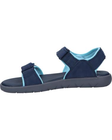 Sandalen für Damen und Mädchen und Junge TIMBERLAND A43FH NUBBLE NAVY NUBUCK