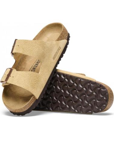 Woman and Man Flip flops BIRKENSTOCK CHANCLAS ARIZONA VL LATTE CREAM