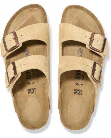 Woman and Man Flip flops BIRKENSTOCK CHANCLAS ARIZONA VL LATTE CREAM