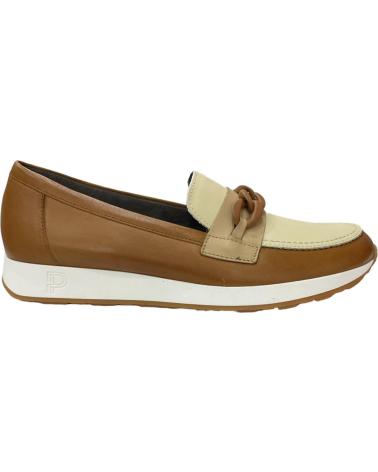 Woman shoes PITILLOS MOCASINES PIEL COMBINADO CUERP CUERO-CREMA-A-TAUPE