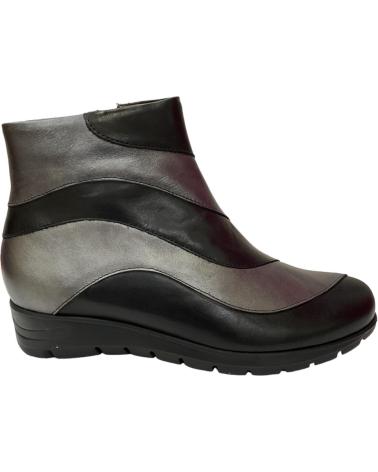 Stivaletti per Donna PITILLOS 2702 23 BOTINES DE MUJER NEGRO Y PLOMO PIEL NEGRO Y PLOMO