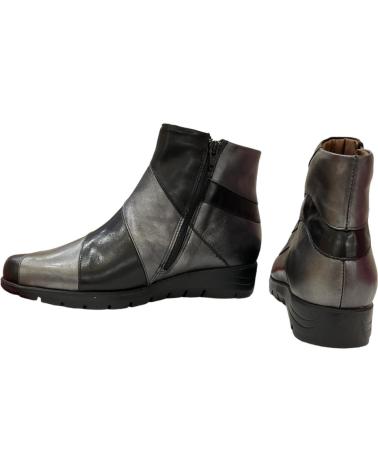 Stivaletti per Donna PITILLOS 2702 23 BOTINES DE MUJER NEGRO Y PLOMO PIEL NEGRO Y PLOMO