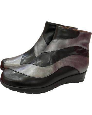 Stivaletti per Donna PITILLOS 2702 23 BOTINES DE MUJER NEGRO Y PLOMO PIEL NEGRO Y PLOMO