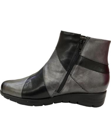 Stivaletti per Donna PITILLOS 2702 23 BOTINES DE MUJER NEGRO Y PLOMO PIEL NEGRO Y PLOMO