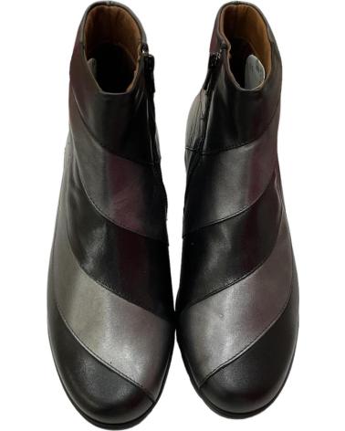 Stivaletti per Donna PITILLOS 2702 23 BOTINES DE MUJER NEGRO Y PLOMO PIEL NEGRO Y PLOMO