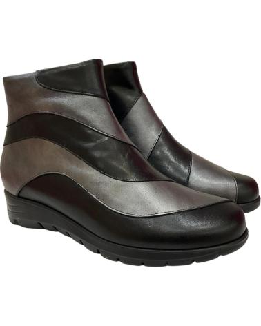 Stivaletti per Donna PITILLOS 2702 23 BOTINES DE MUJER NEGRO Y PLOMO PIEL NEGRO Y PLOMO