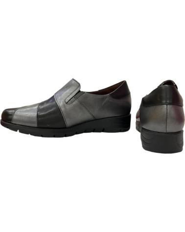 Chaussures pour Femme PITILLOS 2701 ZAPATOS DE MUJER NEGRO Y PLOMO PIEL NEGRO Y PLOMO